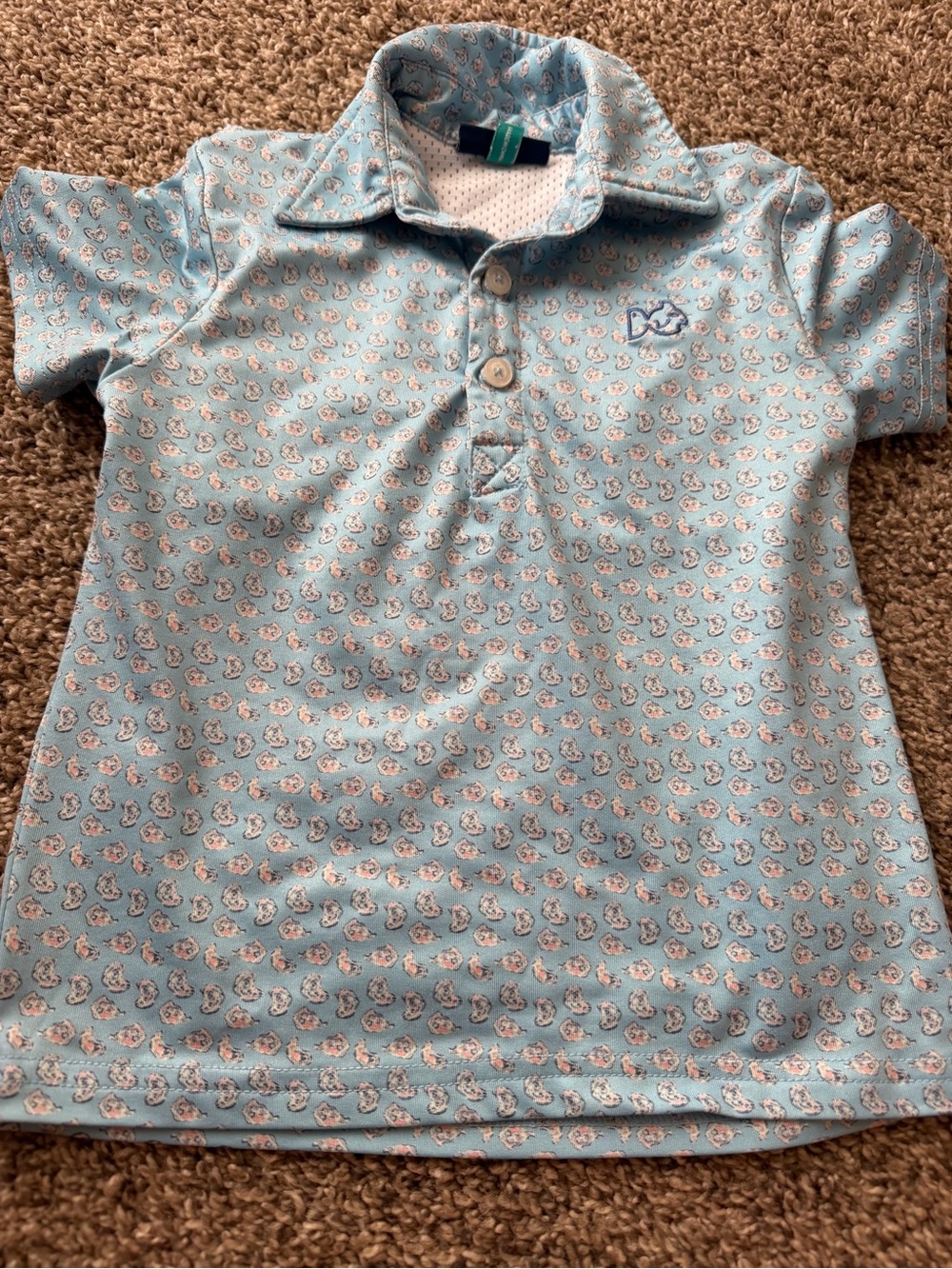 Prodoh Pro Performance Polo Oyster Print 2t